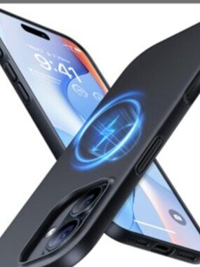 TORRAS Magnetic Slim iPhone 17 Case, Ultra-Thin Compatible with MagSafe, Black